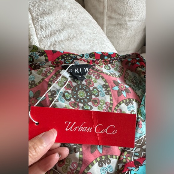 Multicolor Bohemian Tunic Dress - Picture 8 of 9